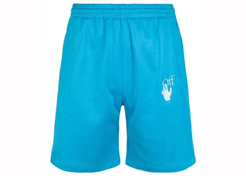 OFF-WHITE Hands Off Skate Track Shorts Blue