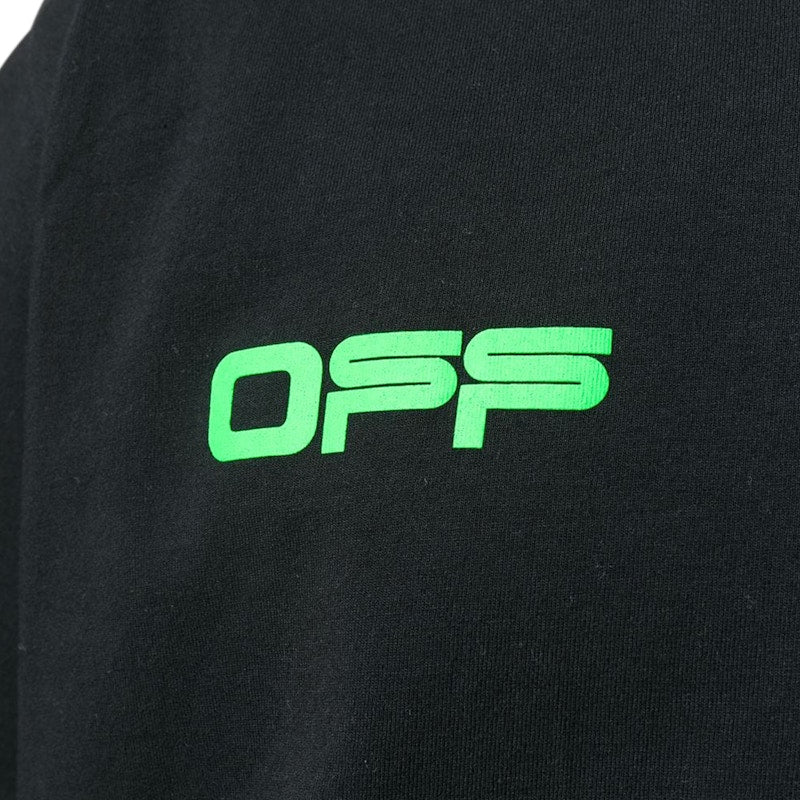 OFF-WHITE Harry The Bunny Double Sleeved Hoodie Black/Brilliant Green