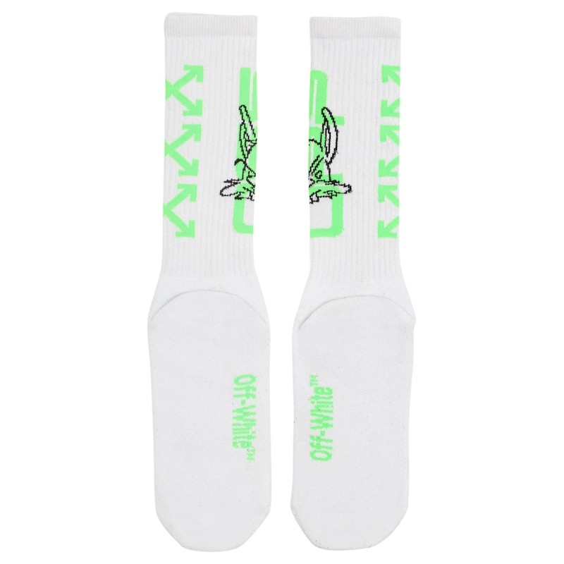 OFF-WHITE Harry The Bunny Socks White/Black/Green