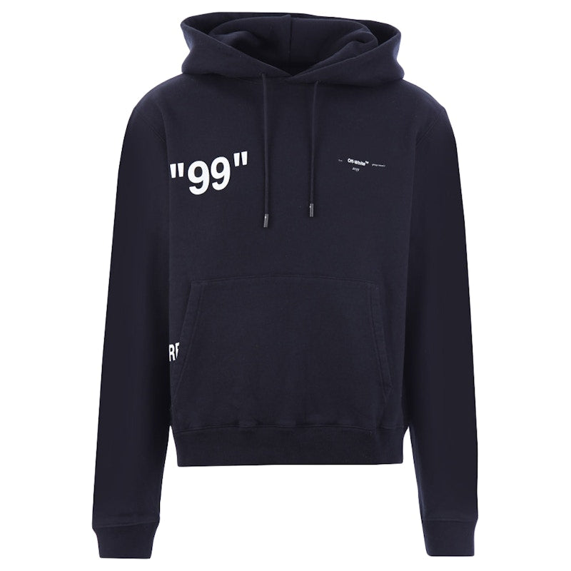 OFF-WHITE Ice man Graphic Print Hoodie Black/Multicolor