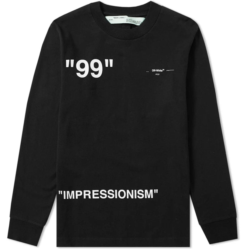OFF-WHITE Ice man Graphic Print L/S T-shirt Black/Multicolor