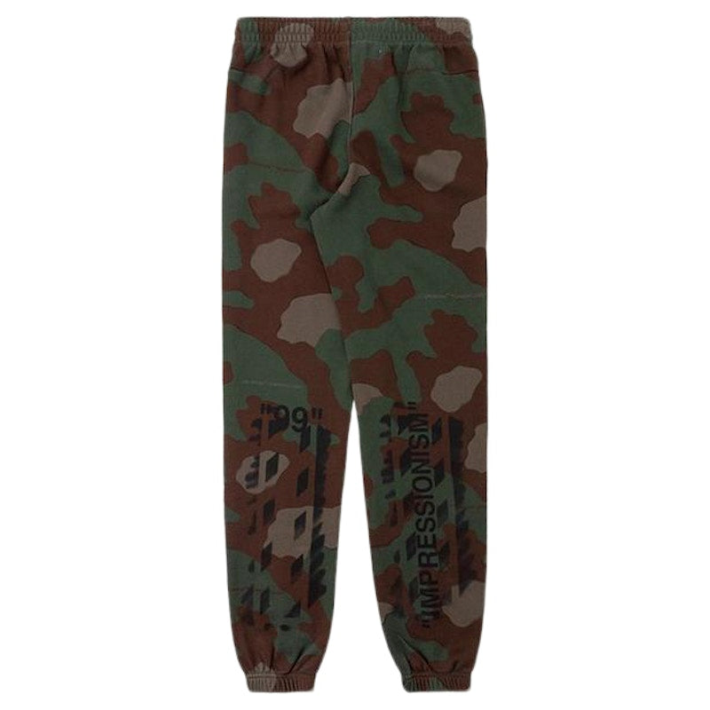 OFF-WHITE Impressionism Back Print Sweatpants Camo/Green