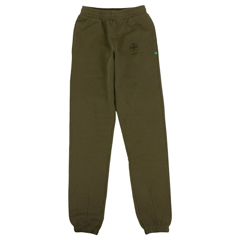 OFF-WHITE Impressionism Back Print Sweatpants Olive