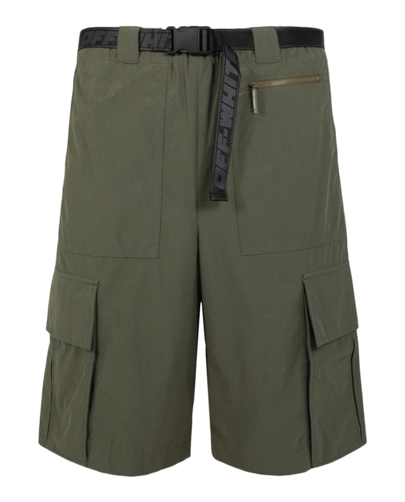 OFF-WHITE Industrial Belt Cargo Shorts Green