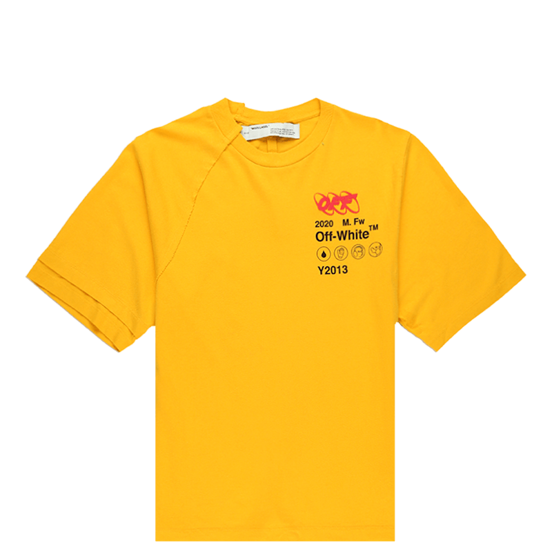 OFF-WHITE Industrial Y013 T-shirt Yellow/Multicolor