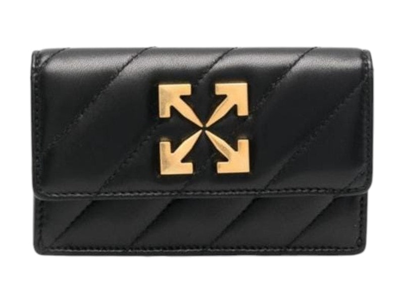 OFF-WHITE Jackhammer Flat Card Case Black