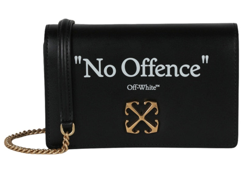 OFF-WHITE Jitney 0.5 Quote Shoulder Bag Black