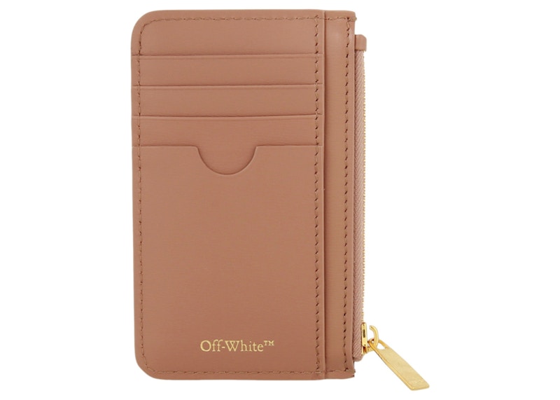 OFF-WHITE Jitney Arrows-Plaque Leather Wallet Nude