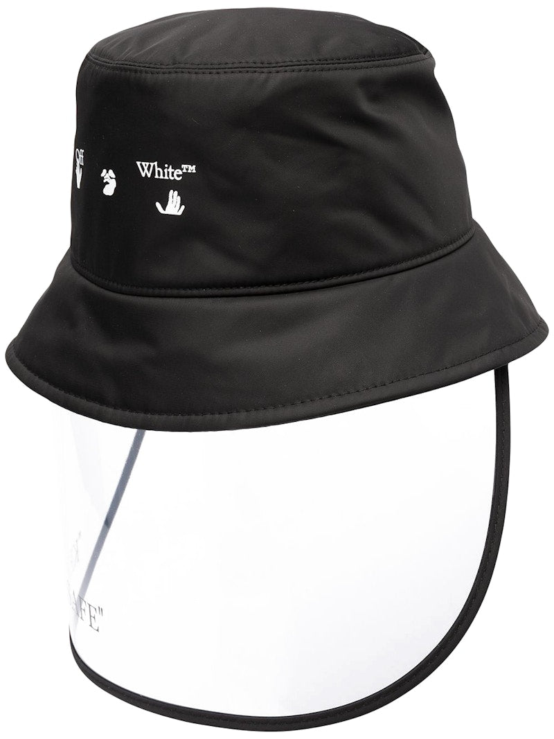 OFF-WHITE Keep Safe Visor Bucket Hat Black