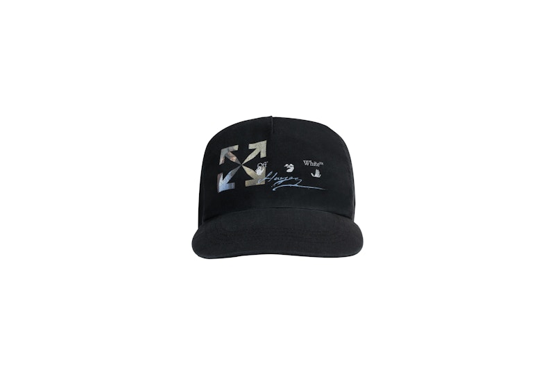 OFF-WHITE Kiss Baseball Hat Black/Beige/Light Blue