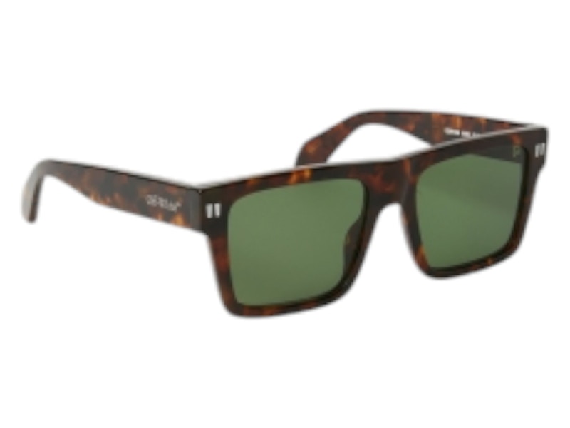 OFF-WHITE Lawton Sunglasses Havana Green (OERI109S24PLA0016055-FR)