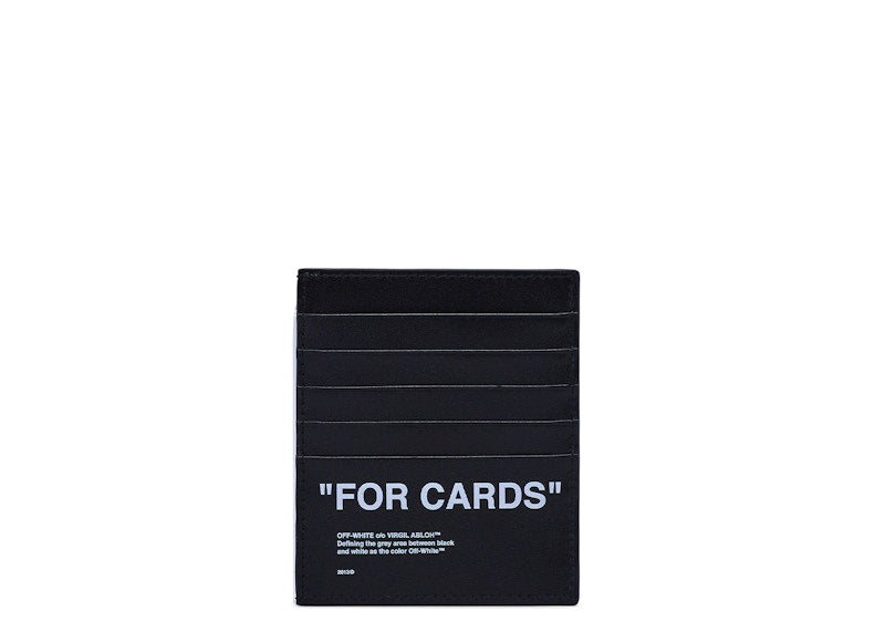 OFF-WHITE Leather Card Holder Black