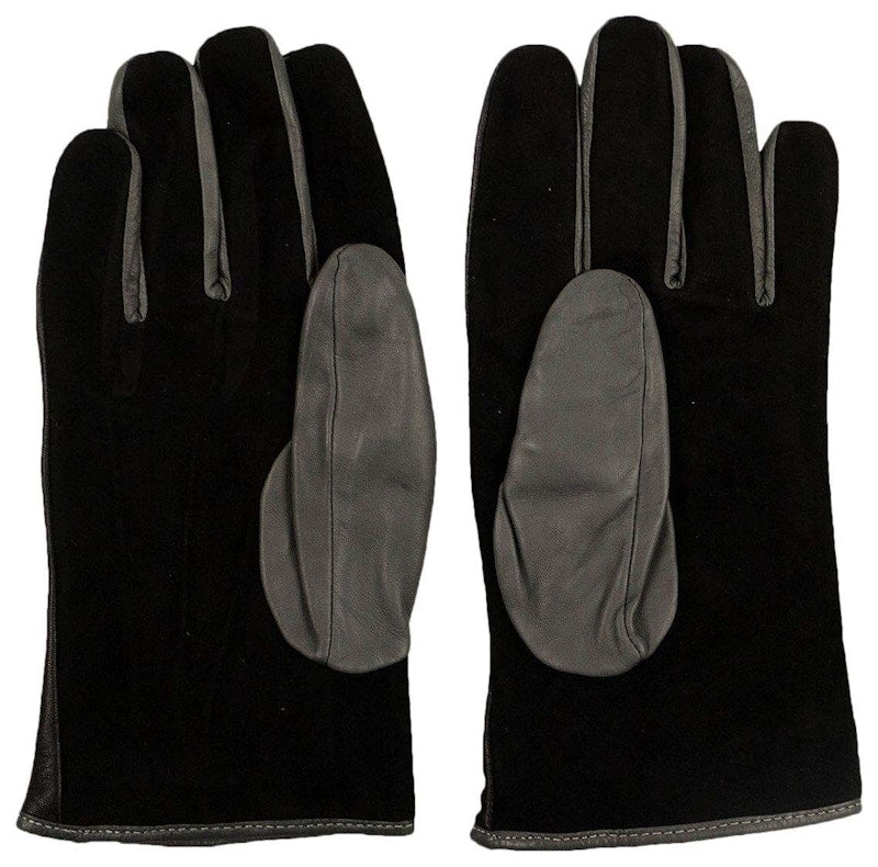 OFF-WHITE Leather Pivot Gloves Black