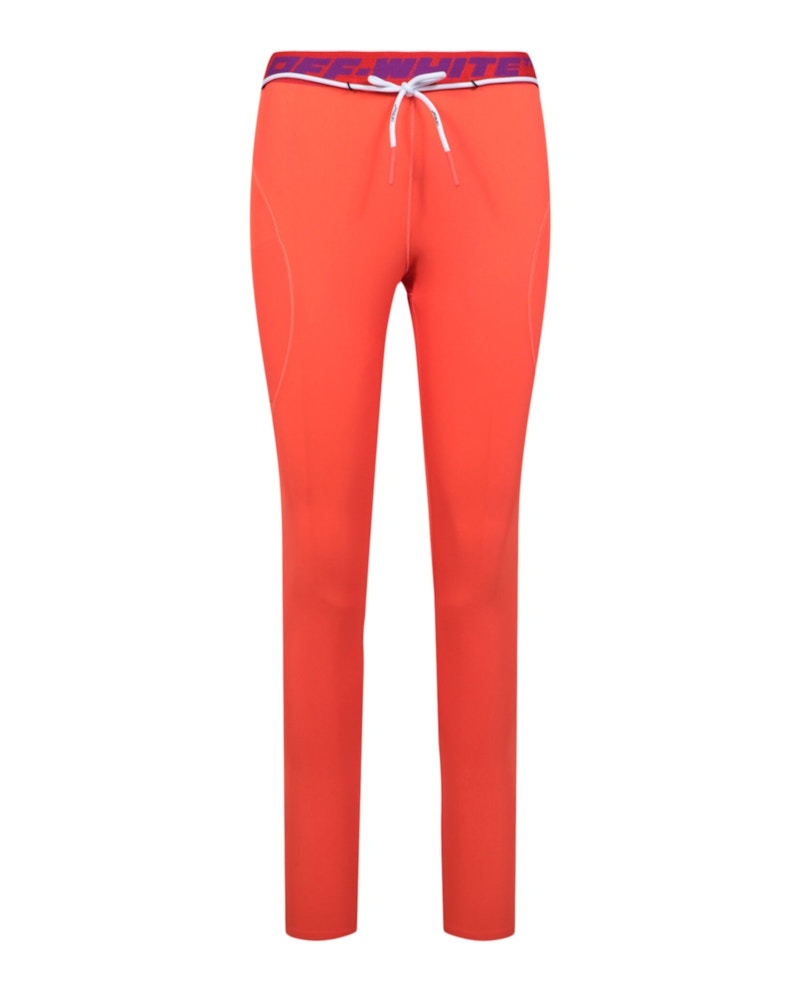 OFF-WHITE Logo Banded Leggings Orange