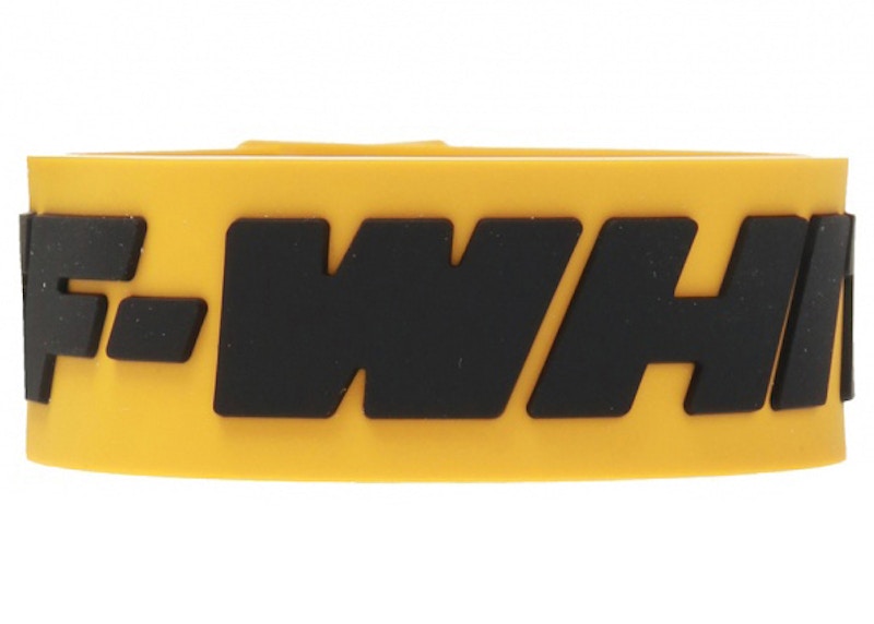OFF-WHITE Logo Bracelet Yellow