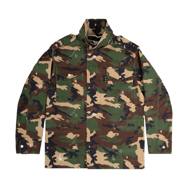OFF-WHITE Logo Camo Field Jacket Green/Multi