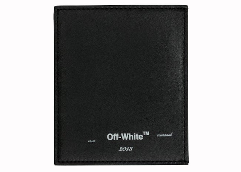 OFF-WHITE Logo Card Holder Black White