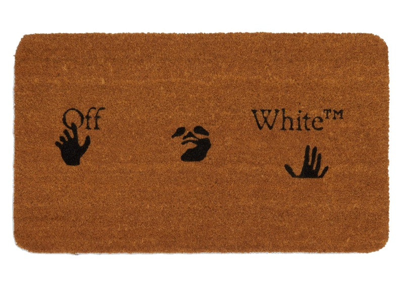 OFF-WHITE Logo Doormat Brown