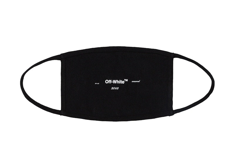 OFF-WHITE Logo Face Mask Black