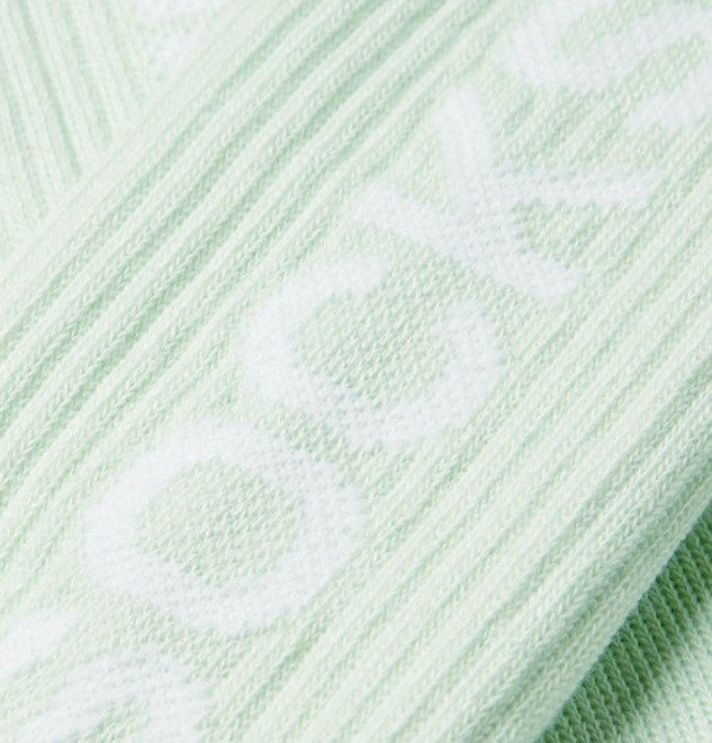 OFF-WHITE Logo Intarsia Stretch Socks (SS19) Mint/White