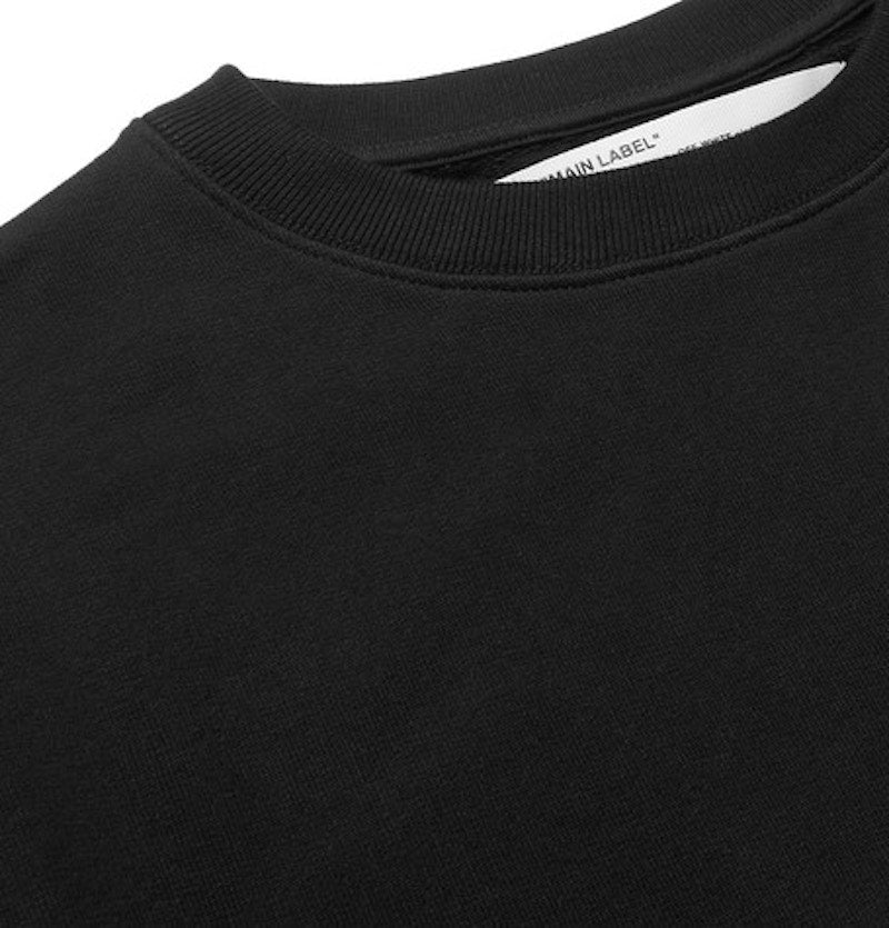OFF-WHITE Logo Print Sweatshirt Black/Orange