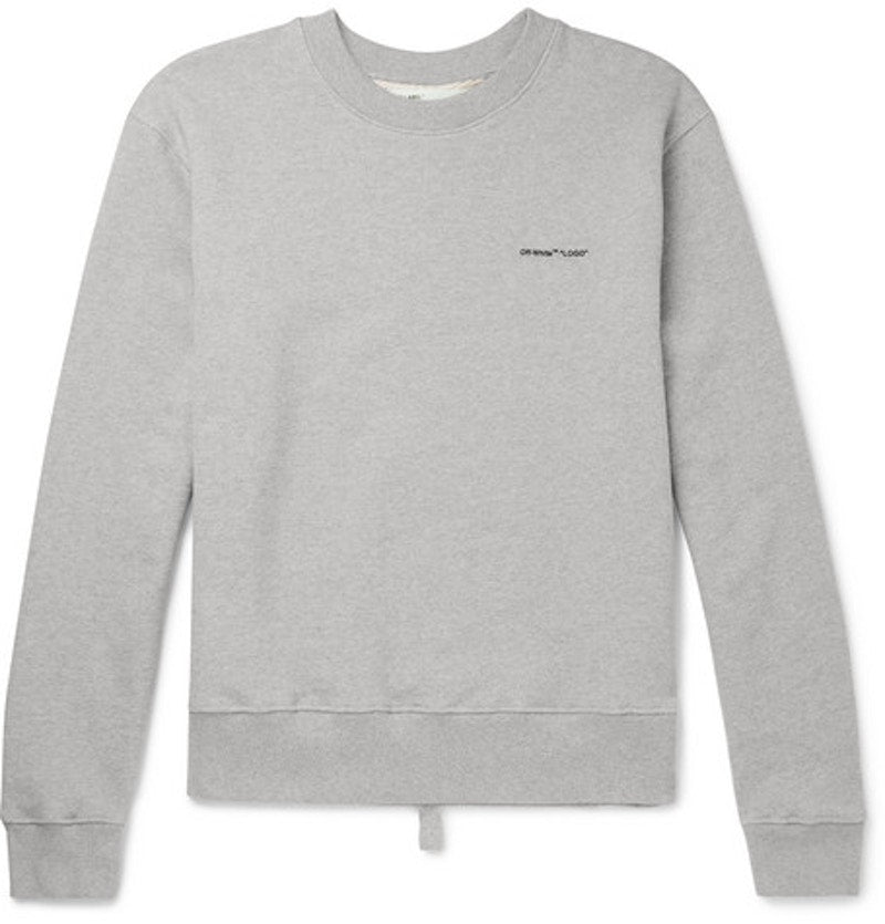OFF-WHITE Logo Print Sweatshirt Grey/Black