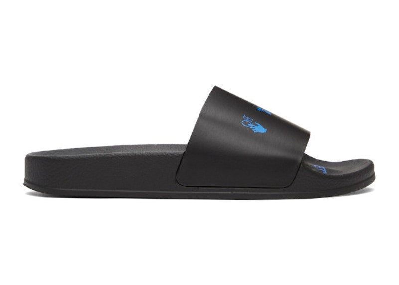 OFF-WHITE Logo Slides Black Blue