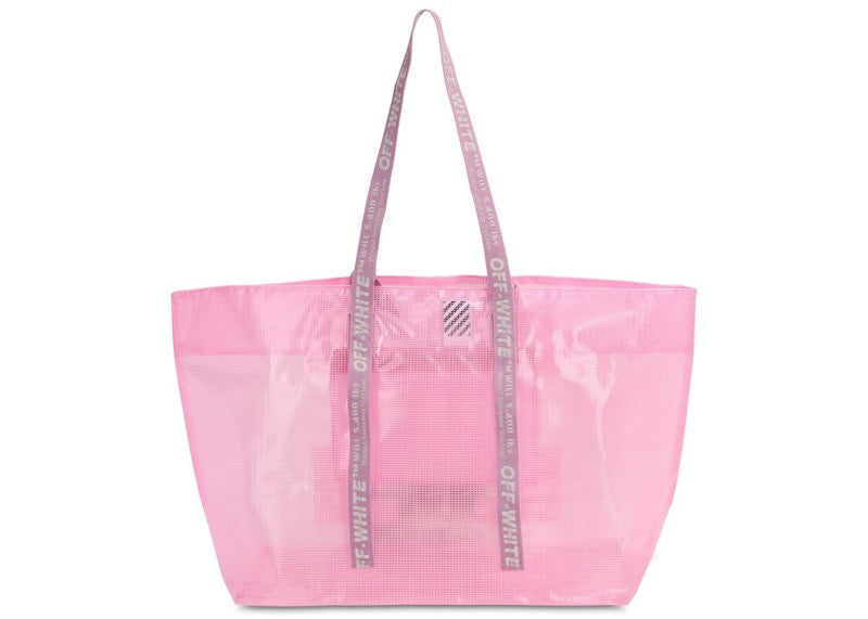 OFF-WHITE Logo Tote PVC Pink