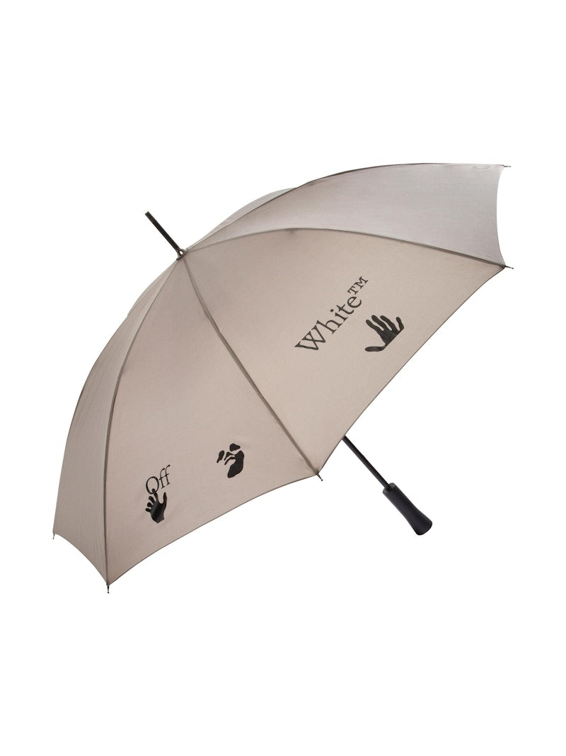 OFF-WHITE Long Umbrella Taupe/Black