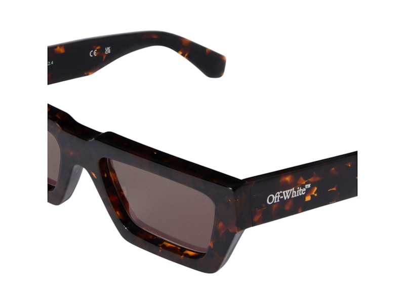 OFF-WHITE Manchester Sunglasses Havana/Dark Grey (OERI129C99PLA0016007)