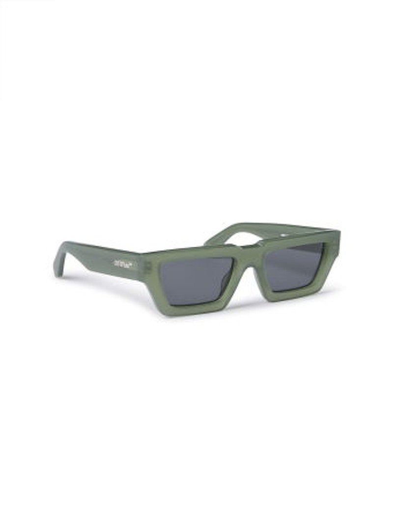 OFF-WHITE Manchester Sunglasses Olive Green/Dark Grey/Grey (OERI129S24PLA0015707-FR)