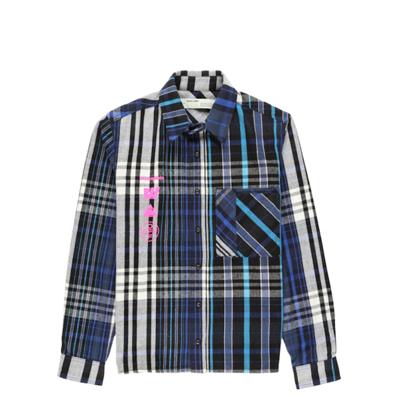 OFF-WHITE Mariana De Silva Plaid Shirt Blue/Black