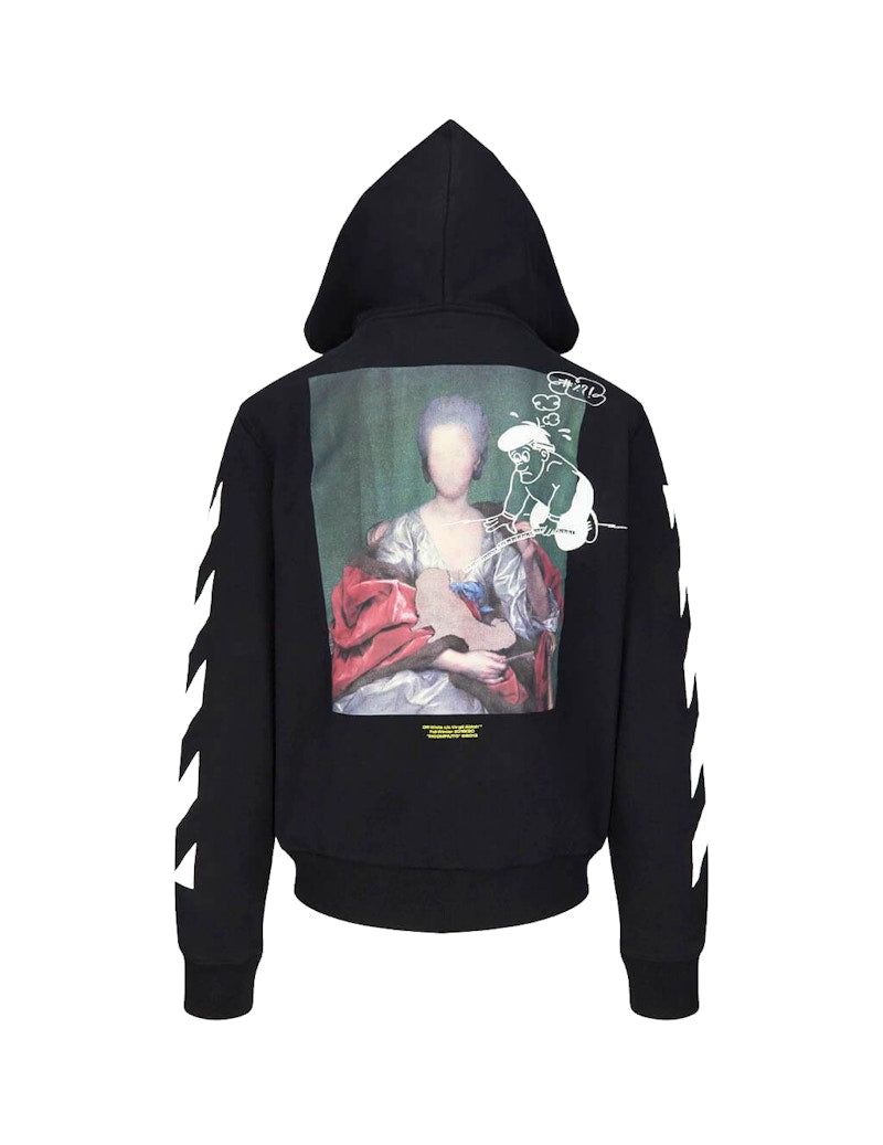 OFF-WHITE Mariana De Silva Zipped Hoodie Black/Multicolor