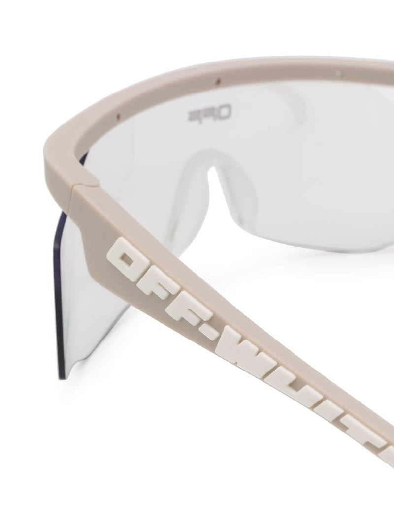 OFF-WHITE Mask Sunglasses Light Grey/White (OMRI003S20I060410601)