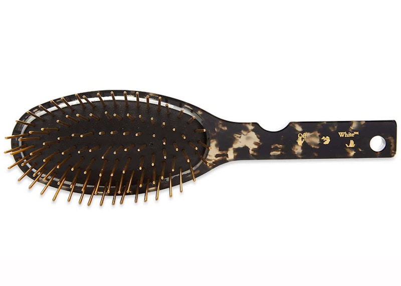 OFF-WHITE Meteor Hair Brush Dark Havana Gold