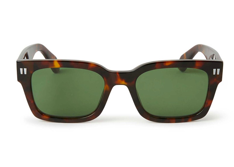 OFF-WHITE Midland Sunglasses Havana/Green (OERI108S24PLA0016055)