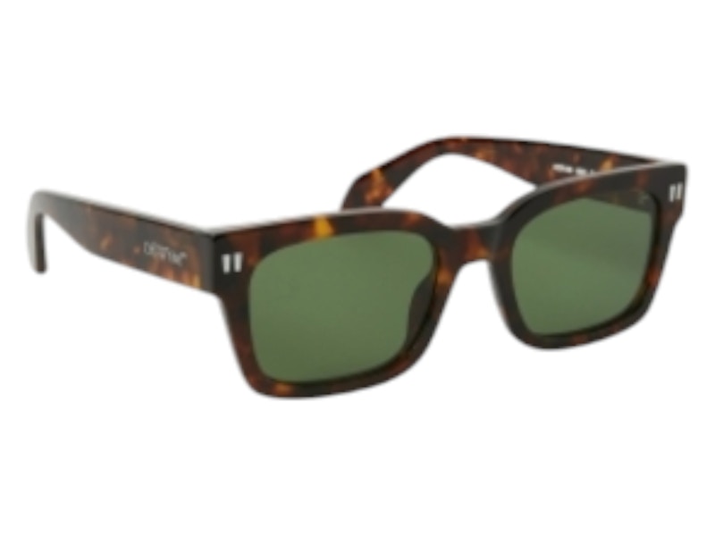 OFF-WHITE Midland Sunglasses Havana Green (OERI108S24PLA0016055-FR)