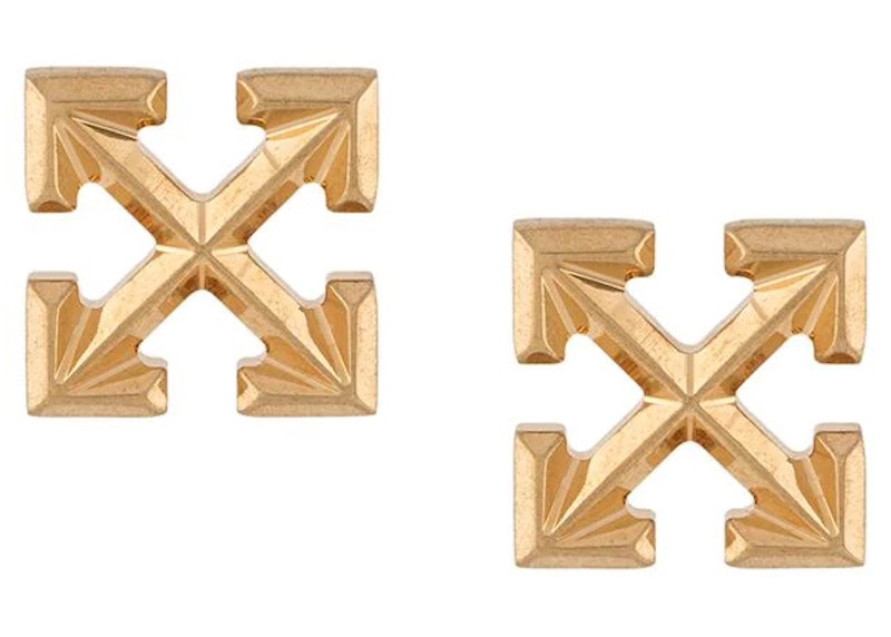 OFF-WHITE Mini Arrow Earrings Gold