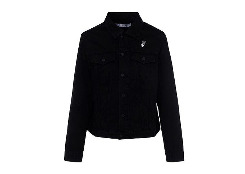 OFF-WHITE Mona Lisa Denim Jacket Black