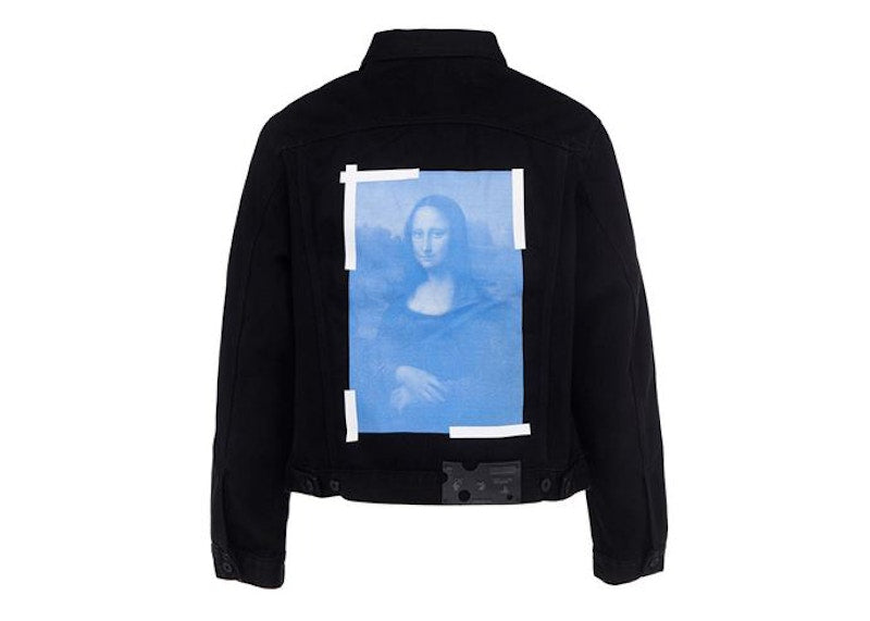 OFF-WHITE Mona Lisa Denim Jacket Black
