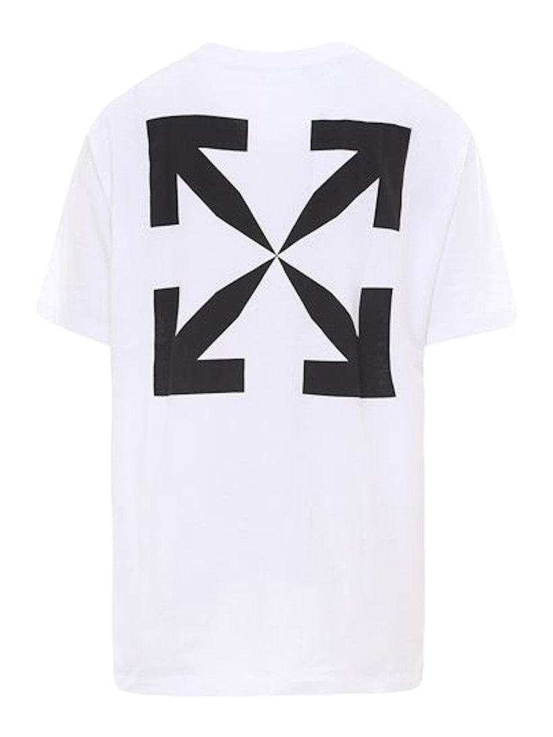 OFF-WHITE Mona Lisa tape Tee White/Blue