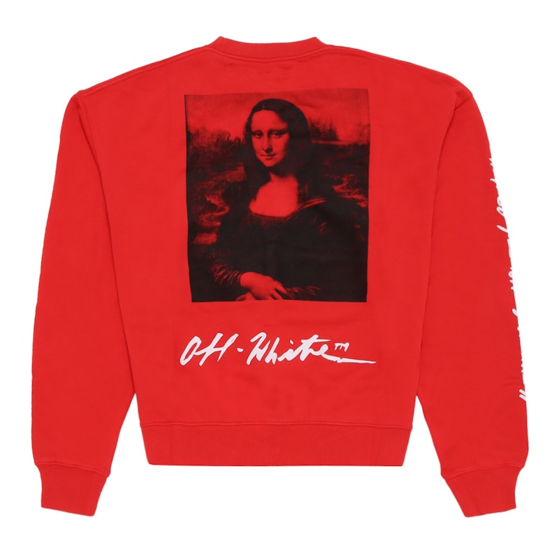 OFF-WHITE Monalisa Graphic Print Sweatshirt Red/Black/White