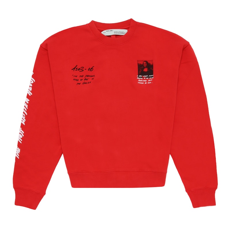 OFF-WHITE Monalisa Graphic Print Sweatshirt Red/Black/White