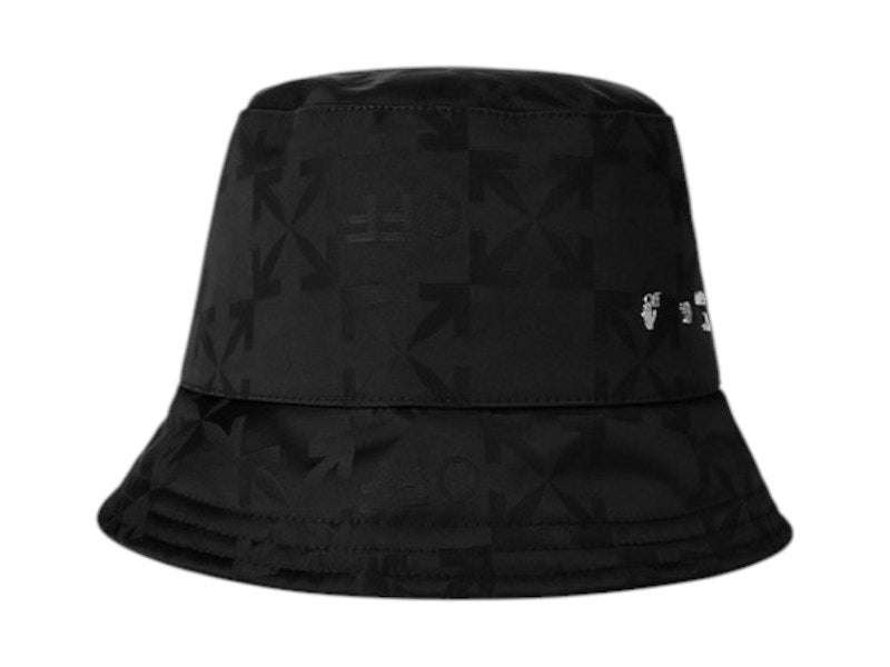 OFF-WHITE Monogram Bucket Hat Black/Silver