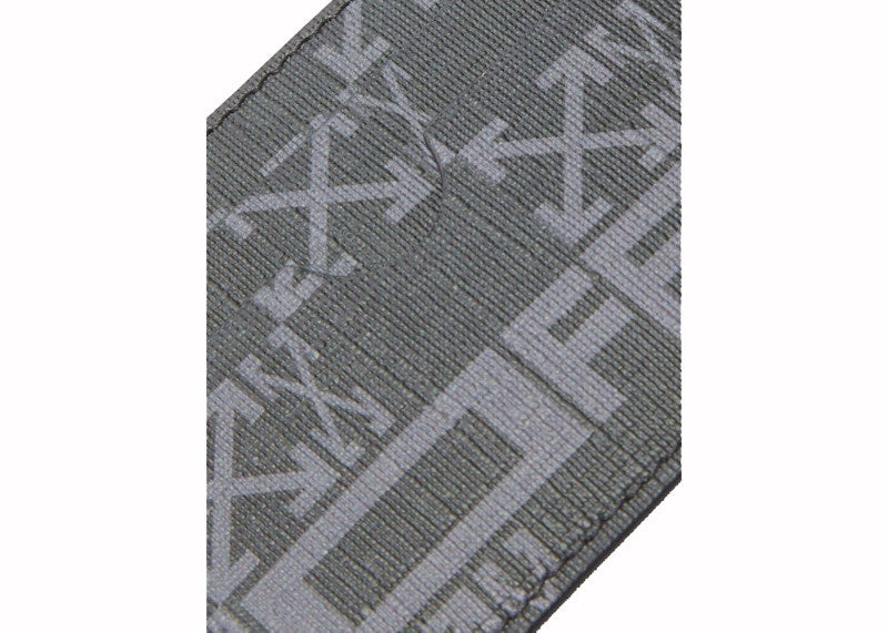 OFF-WHITE Monogram Card Holder Black/Grey