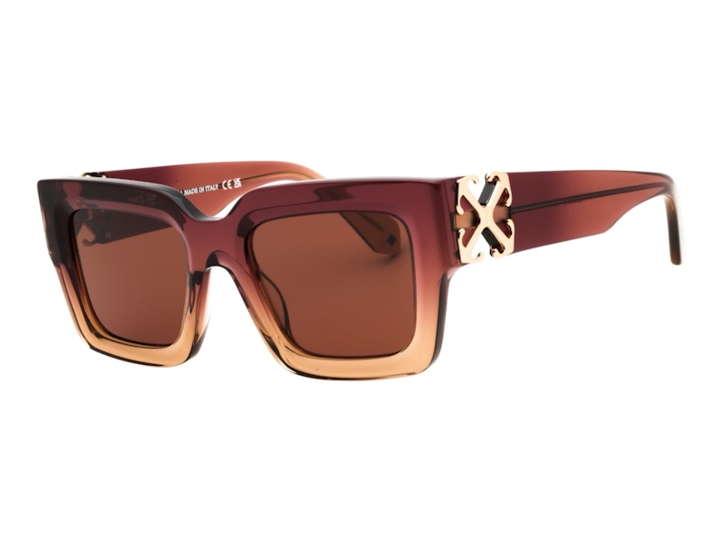 OFF-WHITE Mystic Sunglasses Gradient Burgundy Nude Brown Brown (OERI14DS25PLA002316E)