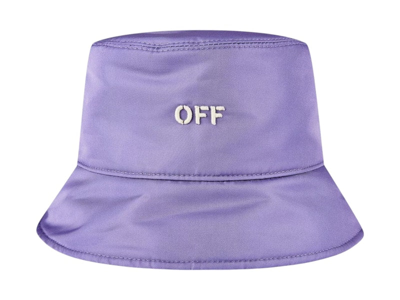 OFF-WHITE NY Off Stamp Rever Bucket Hat Lilac/White