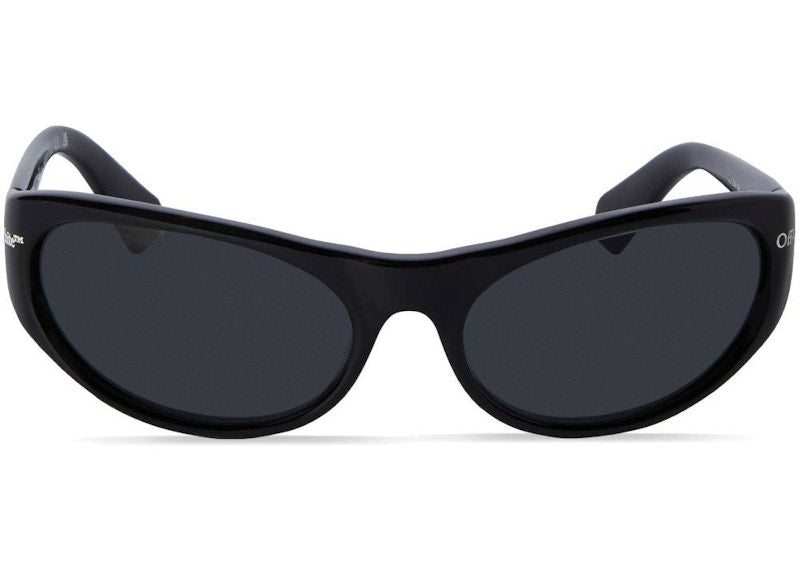 OFF-WHITE Napoli Oval Sunglasses Black (OERI094F23PLA0011007)