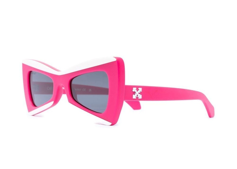 OFF-WHITE Nashville Cateye Sunglasses Pink/White/Grey (OERI070S23PLA0013407)
