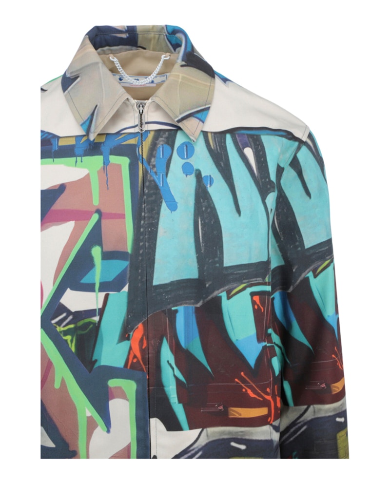 OFF-WHITE Neen Allover Harrington Jacket Multi